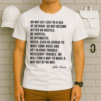 John Lewis Tee Get In Good Necessary Trouble Social Justice T-Shirt