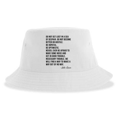 John Lewis Tee Get In Good Necessary Trouble Social Justice Sustainable Bucket Hat