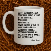 John Lewis Tee Get In Good Necessary Trouble Social Justice Mug
