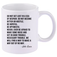 John Lewis Tee Get In Good Necessary Trouble Social Justice 11oz C Handle Ceramic Mug