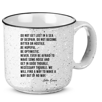 John Lewis Tee Get In Good Necessary Trouble Social Justice 15oz Campfire Ceramic Mug