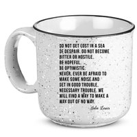 John Lewis Tee Get In Good Necessary Trouble Social Justice 15oz Campfire Ceramic Mug