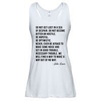 John Lewis Tee Get In Good Necessary Trouble Social Justice Ladies Essential Flowy Tank