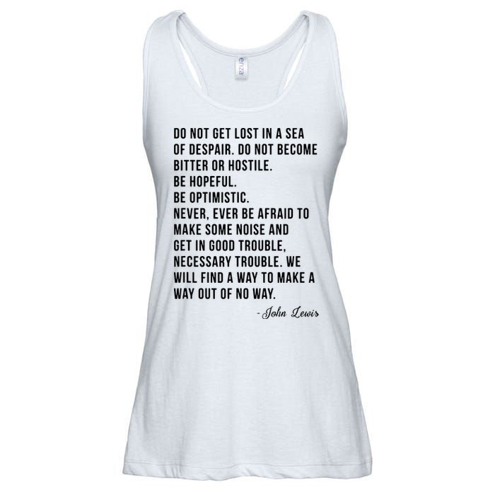 John Lewis Tee Get In Good Necessary Trouble Social Justice Ladies Essential Flowy Tank