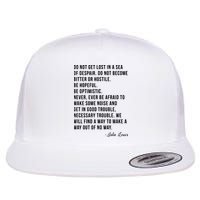 John Lewis Tee Get In Good Necessary Trouble Social Justice Flatbill Hat