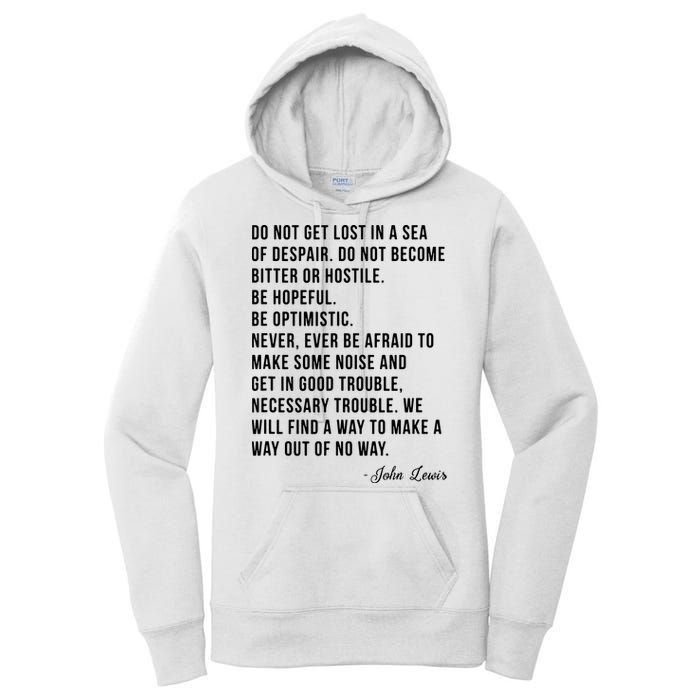 John Lewis Tee Get In Good Necessary Trouble Social Justice Women's Pullover Hoodie