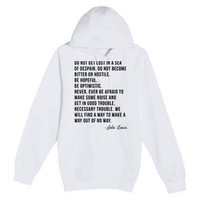 John Lewis Tee Get In Good Necessary Trouble Social Justice Premium Pullover Hoodie