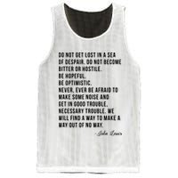 John Lewis Tee Get In Good Necessary Trouble Social Justice Mesh Reversible Basketball Jersey Tank