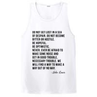 John Lewis Tee Get In Good Necessary Trouble Social Justice PosiCharge Competitor Tank