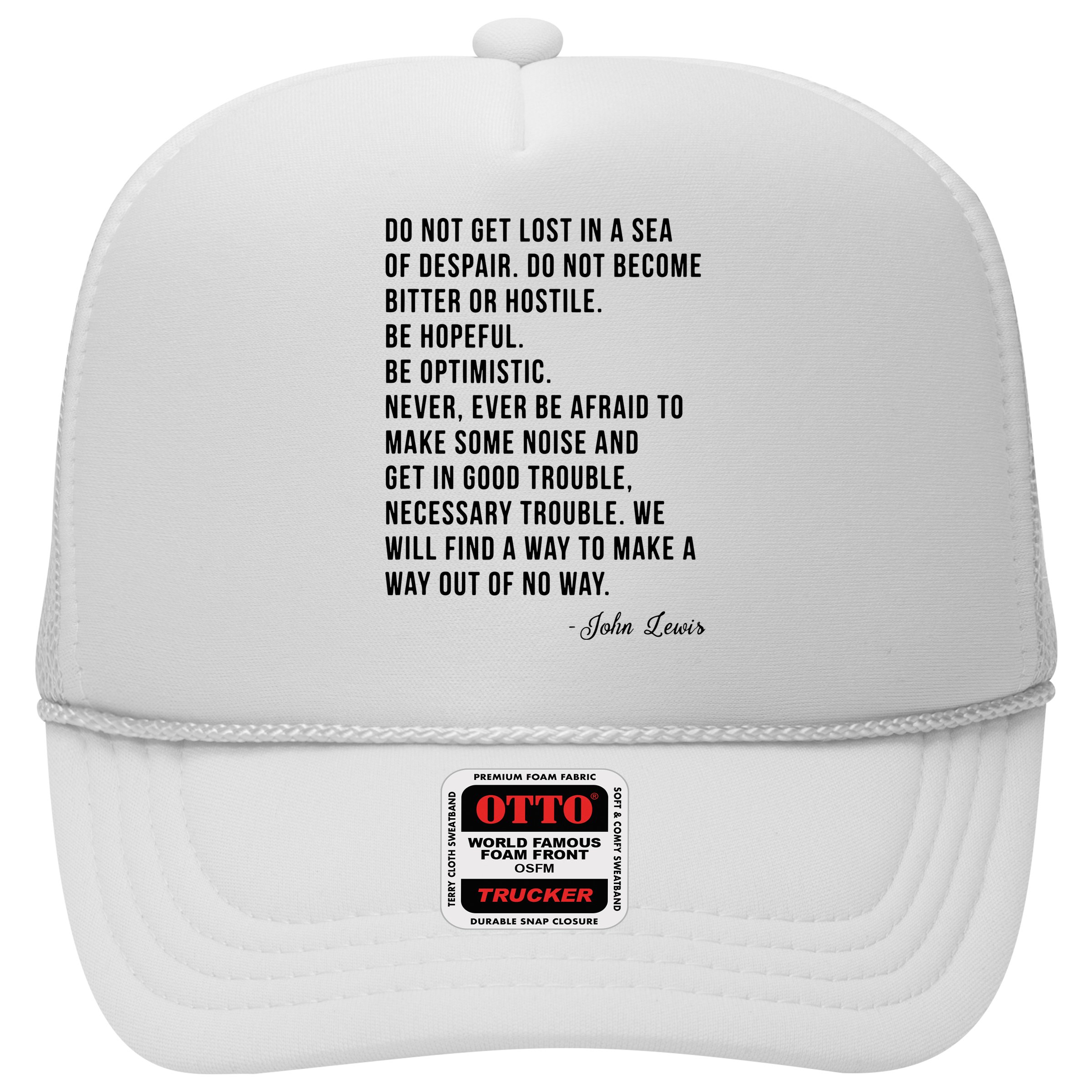 John Lewis Tee Get In Good Necessary Trouble Social Justice Trucker Hat