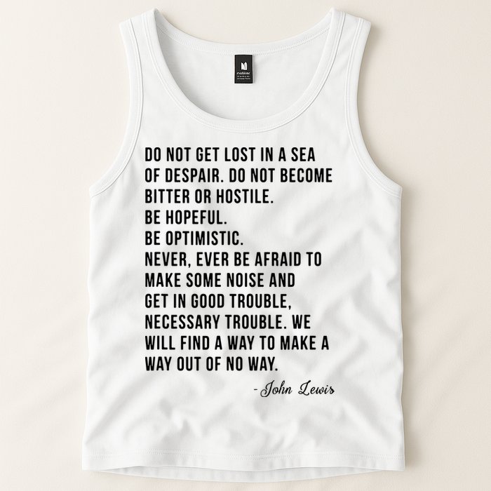 John Lewis Tee Get In Good Necessary Trouble Social Justice Tank Top
