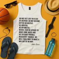 John Lewis Tee Get In Good Necessary Trouble Social Justice Tank Top