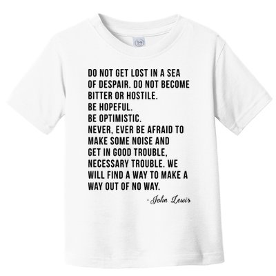 John Lewis Tee Get In Good Necessary Trouble Social Justice Toddler T-Shirt
