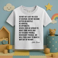 John Lewis Tee Get In Good Necessary Trouble Social Justice Toddler T-Shirt