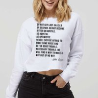 John Lewis Tee Get In Good Necessary Trouble Social Justice Cropped Pullover Crew