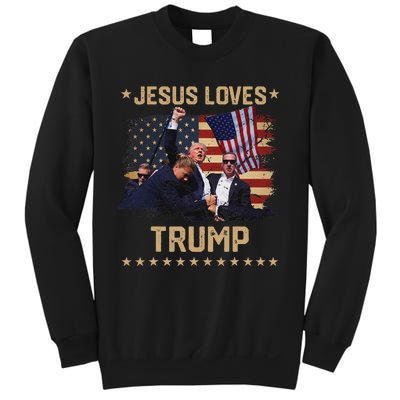 Jesus Loves Trump 2024 Strong Support Sweatshirt