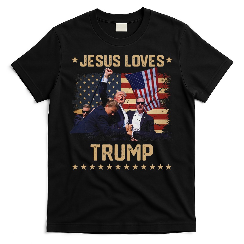 Jesus Loves Trump 2024 Strong Support T-Shirt