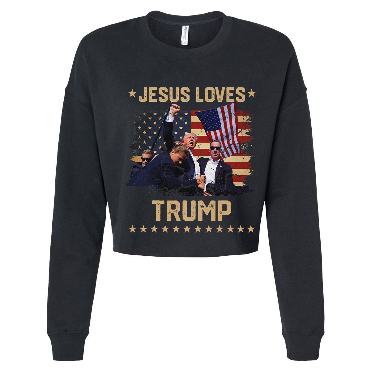 Jesus Loves Trump 2024 Strong Support Tall T-Shirt