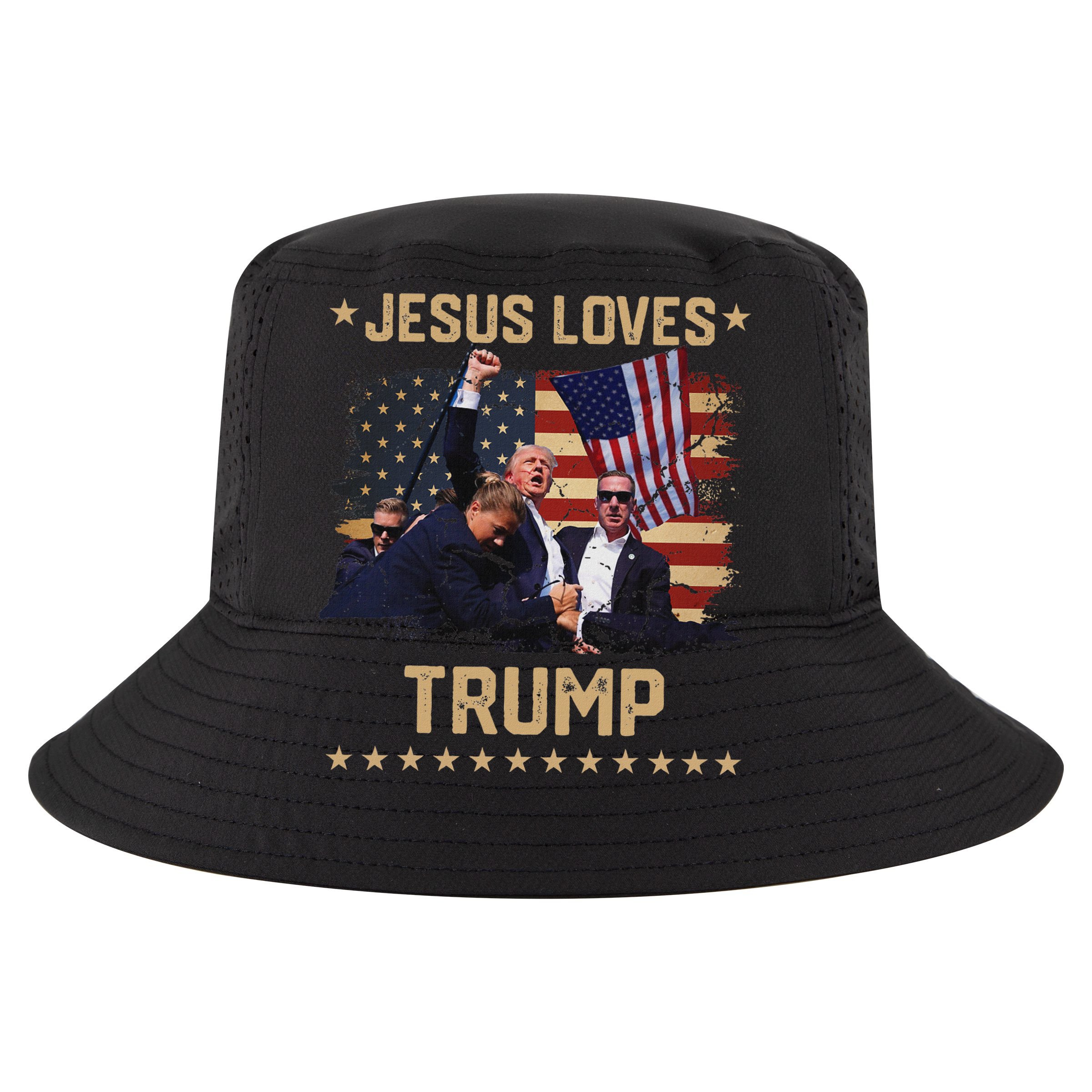 Jesus Loves Trump 2024 Strong Support Tall T-Shirt