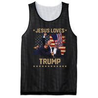 Jesus Loves Trump 2024 Strong Support Mesh Reversible Basketball Jersey Tank