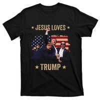 Jesus Loves Trump 2024 Rally Support T-Shirt