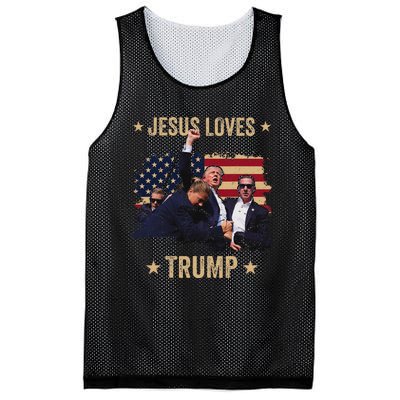 Jesus Loves Trump 2024 Rally Support Mesh Reversible Basketball Jersey Tank