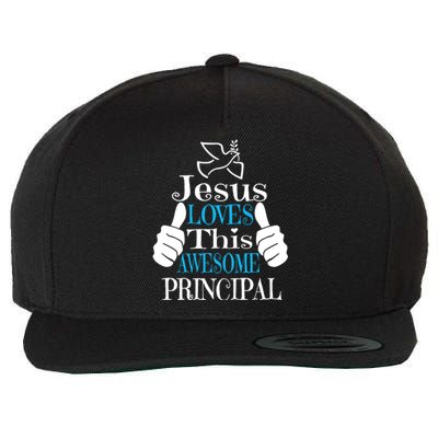 Jesus Loves This Awesome Principal Cute Religious Christian Funny Gift Wool Snapback Cap