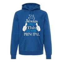 Jesus Loves This Awesome Principal Cute Religious Christian Funny Gift Premium Hoodie