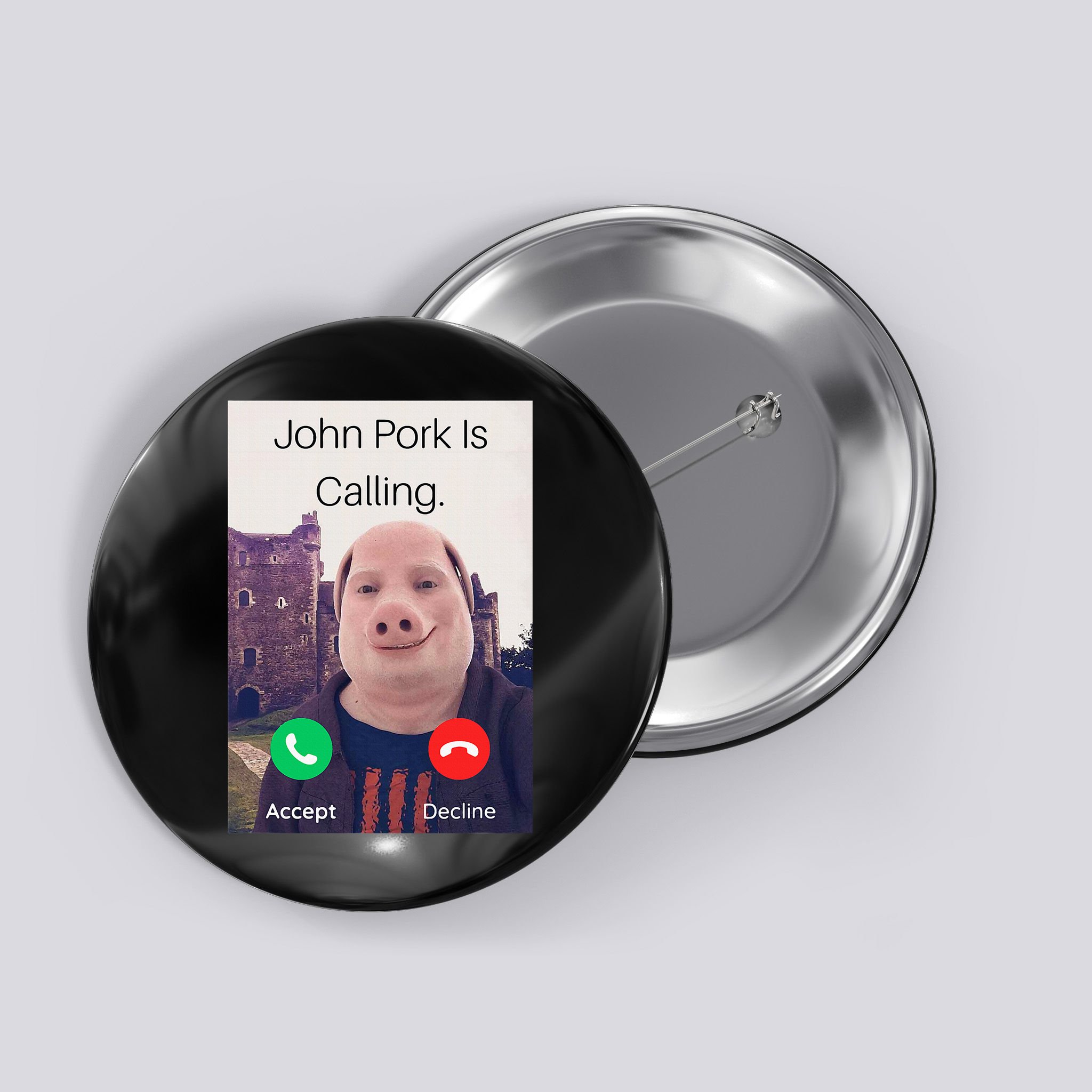 John Pork Is Calling Fuuny Answer Call Phone  Button