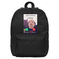 John Pork Is Calling Fuuny Answer Call Phone  16 in Basic Backpack