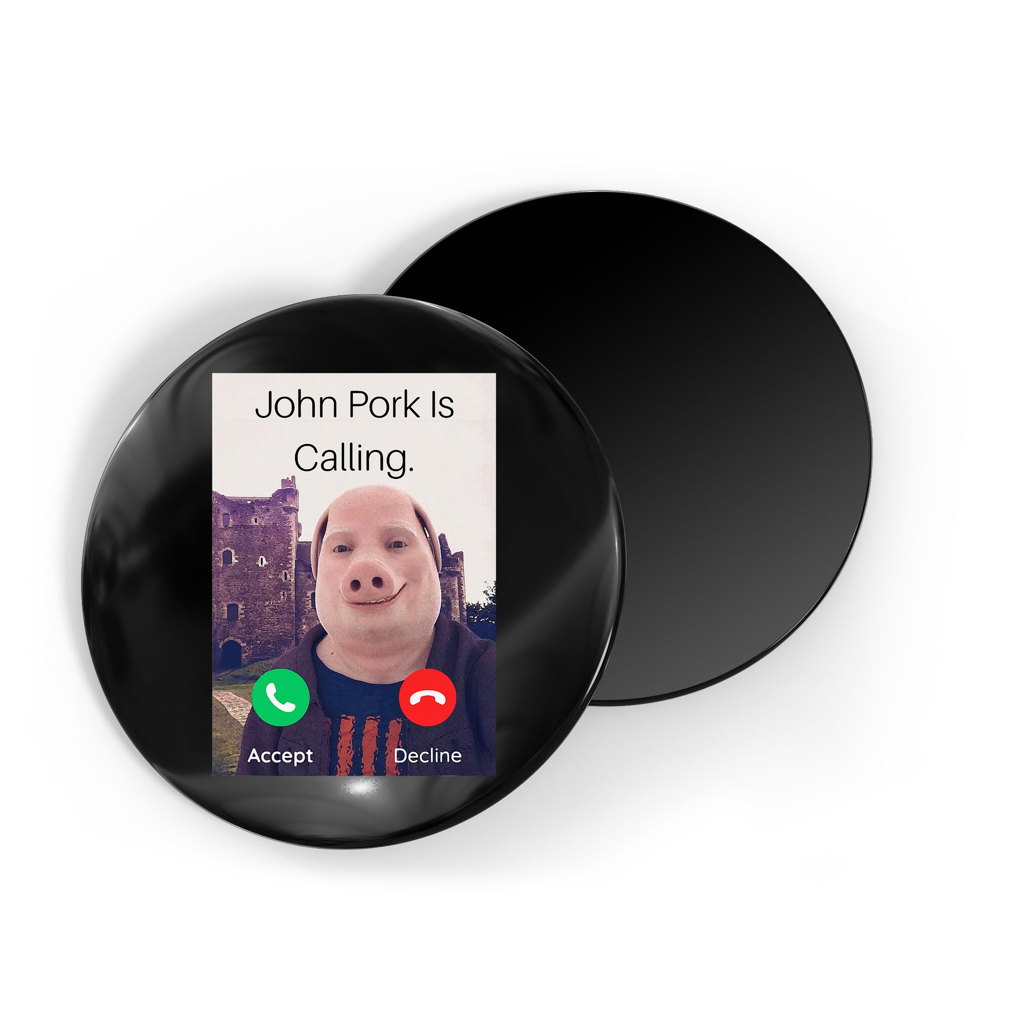 John Pork Is Calling Fuuny Answer Call Phone  Magnet