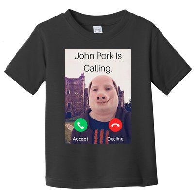 John Pork Is Calling Fuuny Answer Call Phone  Toddler T-Shirt