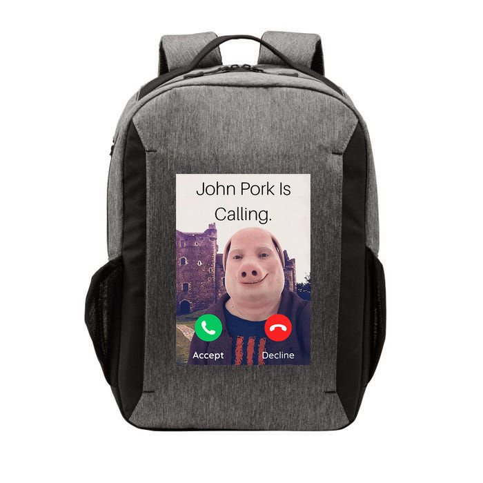 John Pork Is Calling Fuuny Answer Call Phone  Vector Backpack