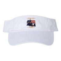 Jesus Loves Trump 2024 Donald Trump Rally 2024 Fist Valucap Bio-Washed Visor