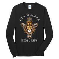 Jesus Lion The Lion Of Judah Revelations 5 Tall Long Sleeve T-Shirt