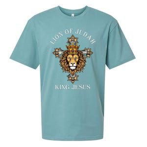 Jesus Lion The Lion Of Judah Revelations 5 Sueded Cloud Jersey T-Shirt