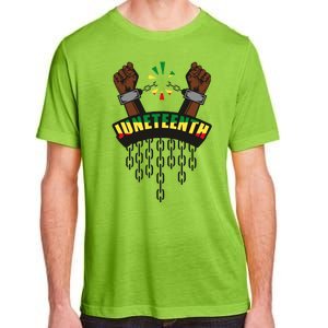 Juneteenth Locked Up Hands Freedom Adult ChromaSoft Performance T-Shirt