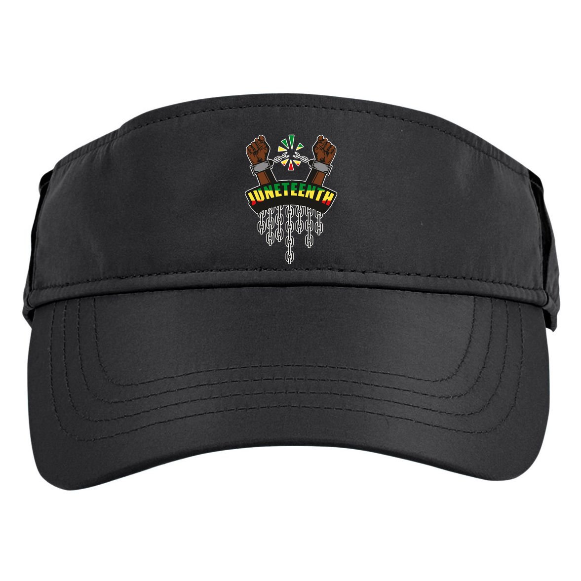 Juneteenth Locked Up Hands Freedom Adult Drive Performance Visor