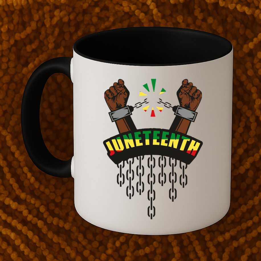 Juneteenth Locked Up Hands Freedom Mug
