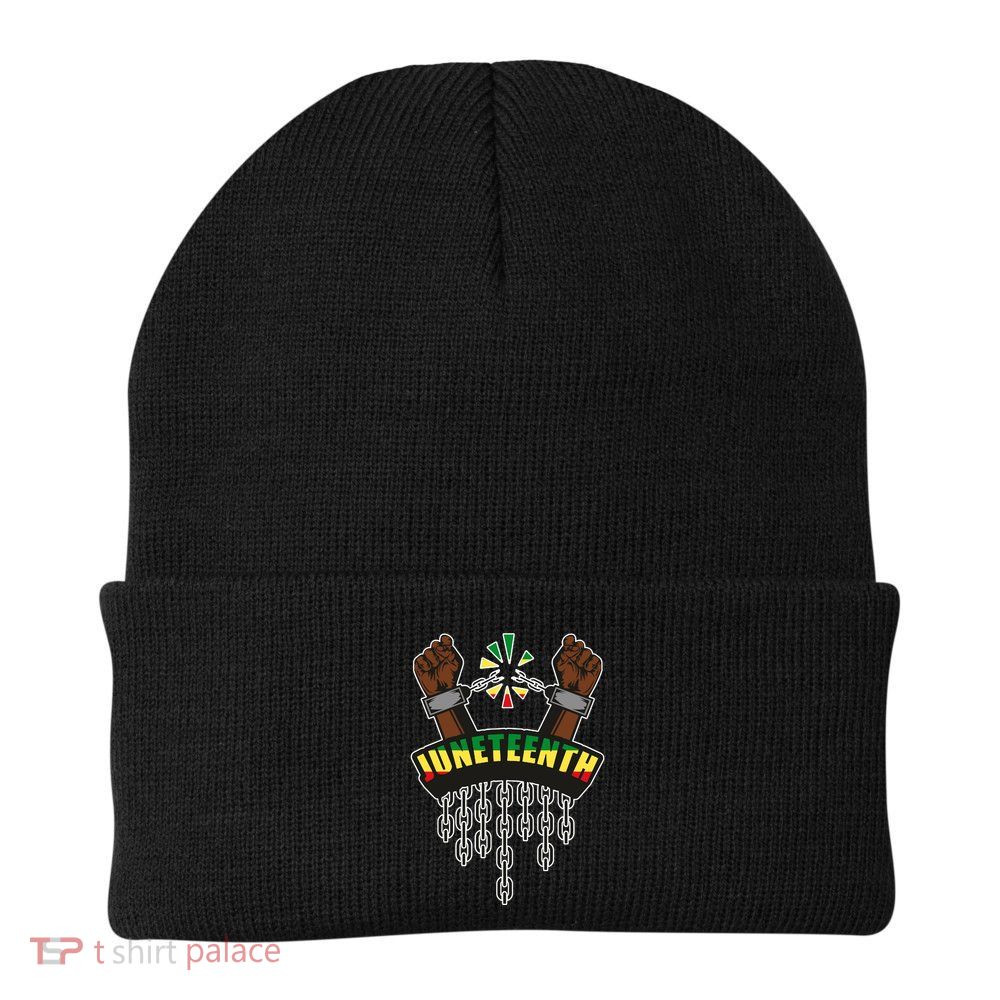 Juneteenth Locked Up Hands Freedom Beanie