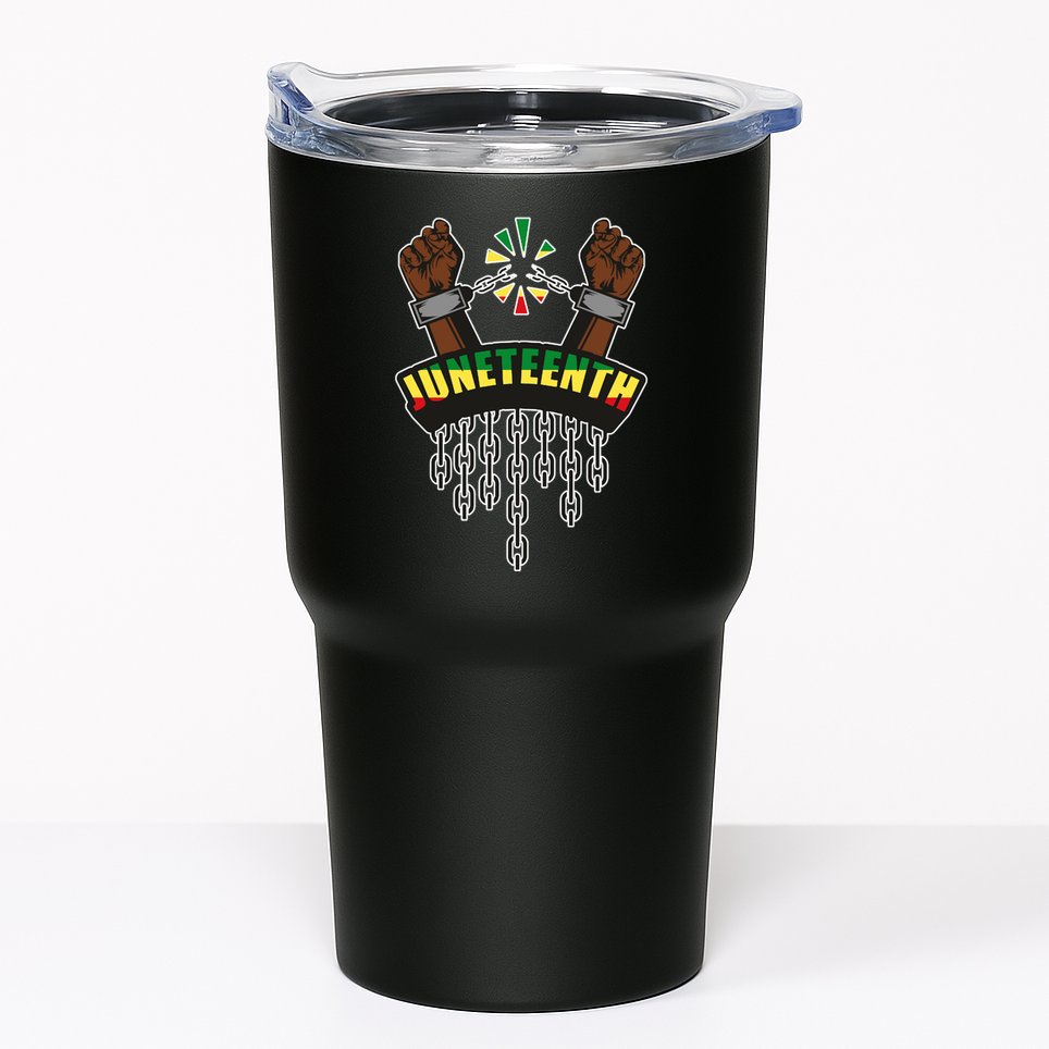 Juneteenth Locked Up Hands Freedom Tumbler
