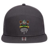 Juneteenth Locked Up Hands Freedom 7 Panel Mesh Trucker Snapback Hat