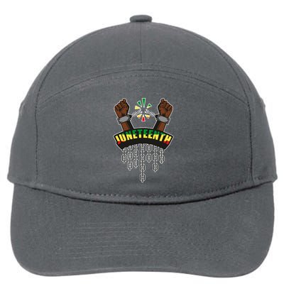 Juneteenth Locked Up Hands Freedom 7-Panel Snapback Hat