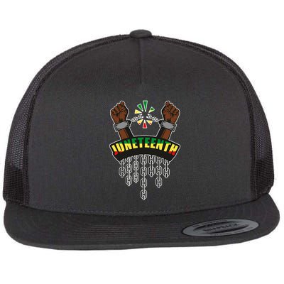 Juneteenth Locked Up Hands Freedom Flatbill Hat