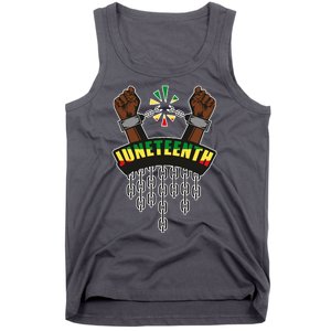 Juneteenth Locked Up Hands Freedom Tank Top