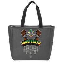 Juneteenth Locked Up Hands Freedom Zip Tote Bag