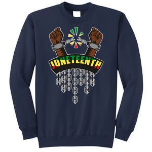 Juneteenth Locked Up Hands Freedom Sweatshirt