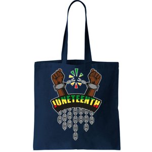 Juneteenth Locked Up Hands Freedom Tote Bag