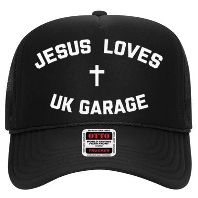 Jesus Loves UK Garage High Crown Mesh Back Trucker Hat