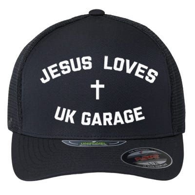 Jesus Loves UK Garage Flexfit Unipanel Trucker Cap